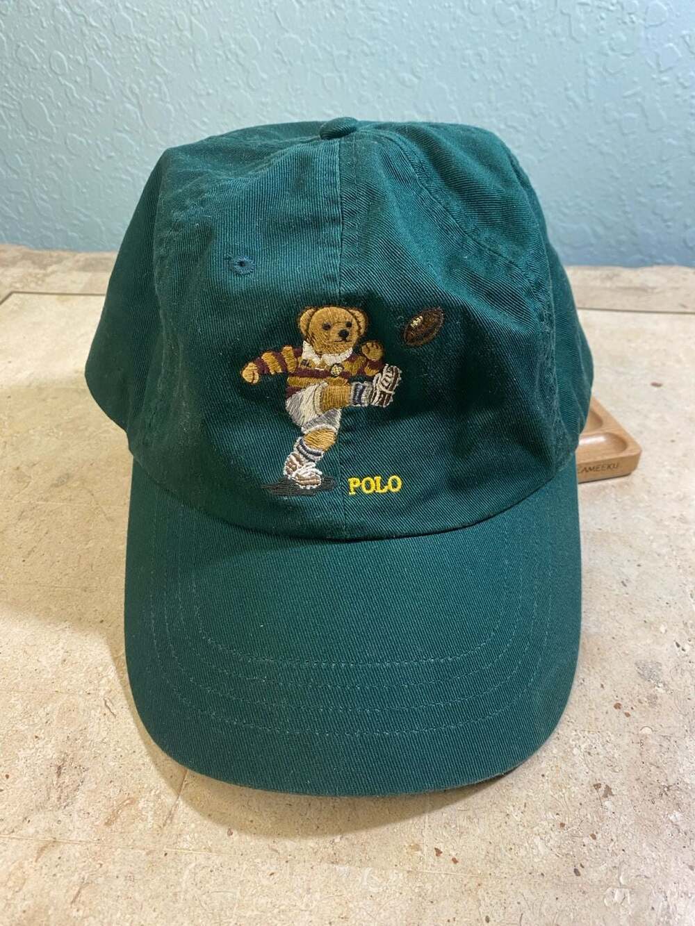 Polo Ralph Lauren Polo Bear Rugby Kicker Green Chino Ball Cap